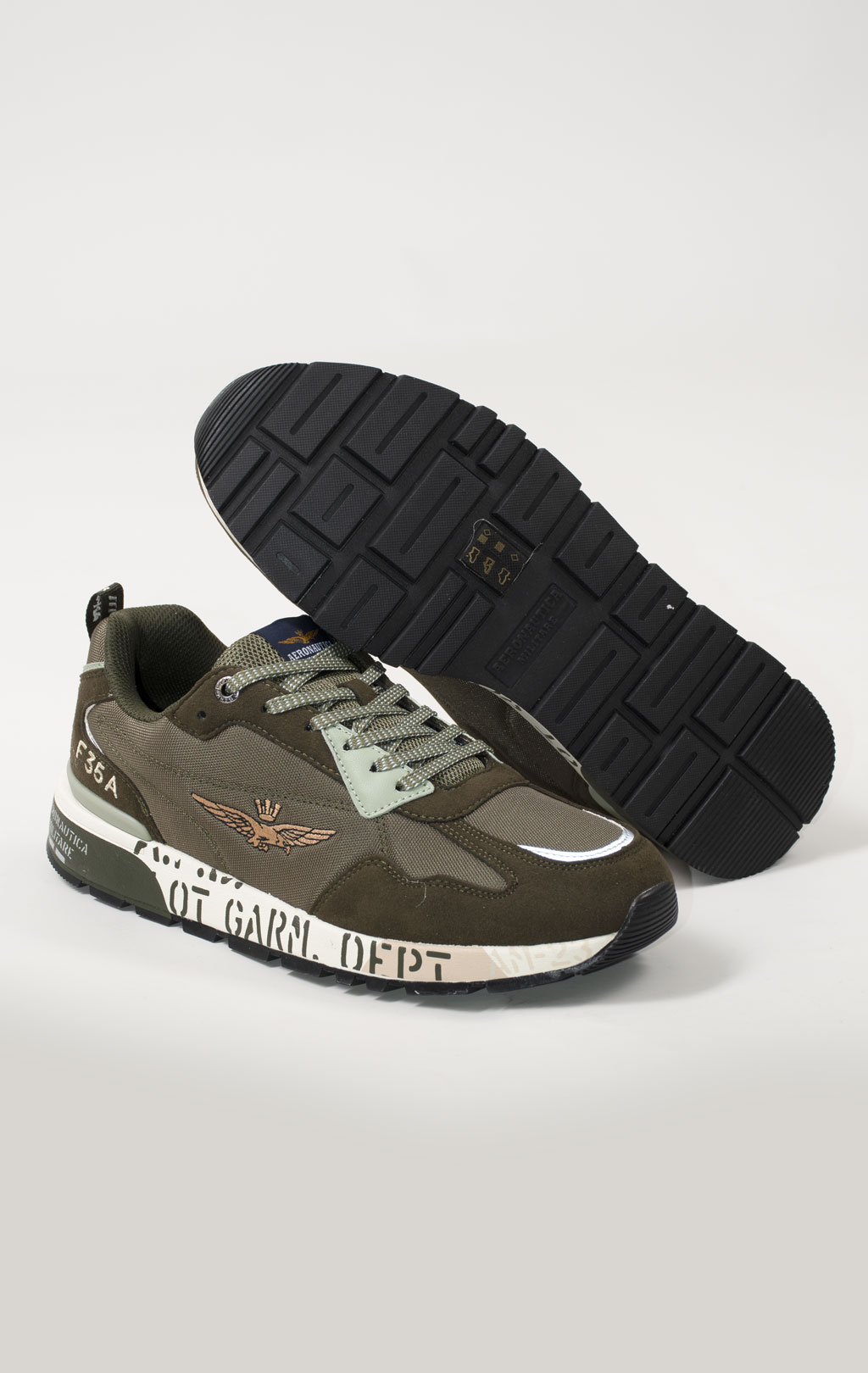 Кроссовки AERONAUTICA MILITARE FW 24/25/CN dark green/light green (SC 276) 