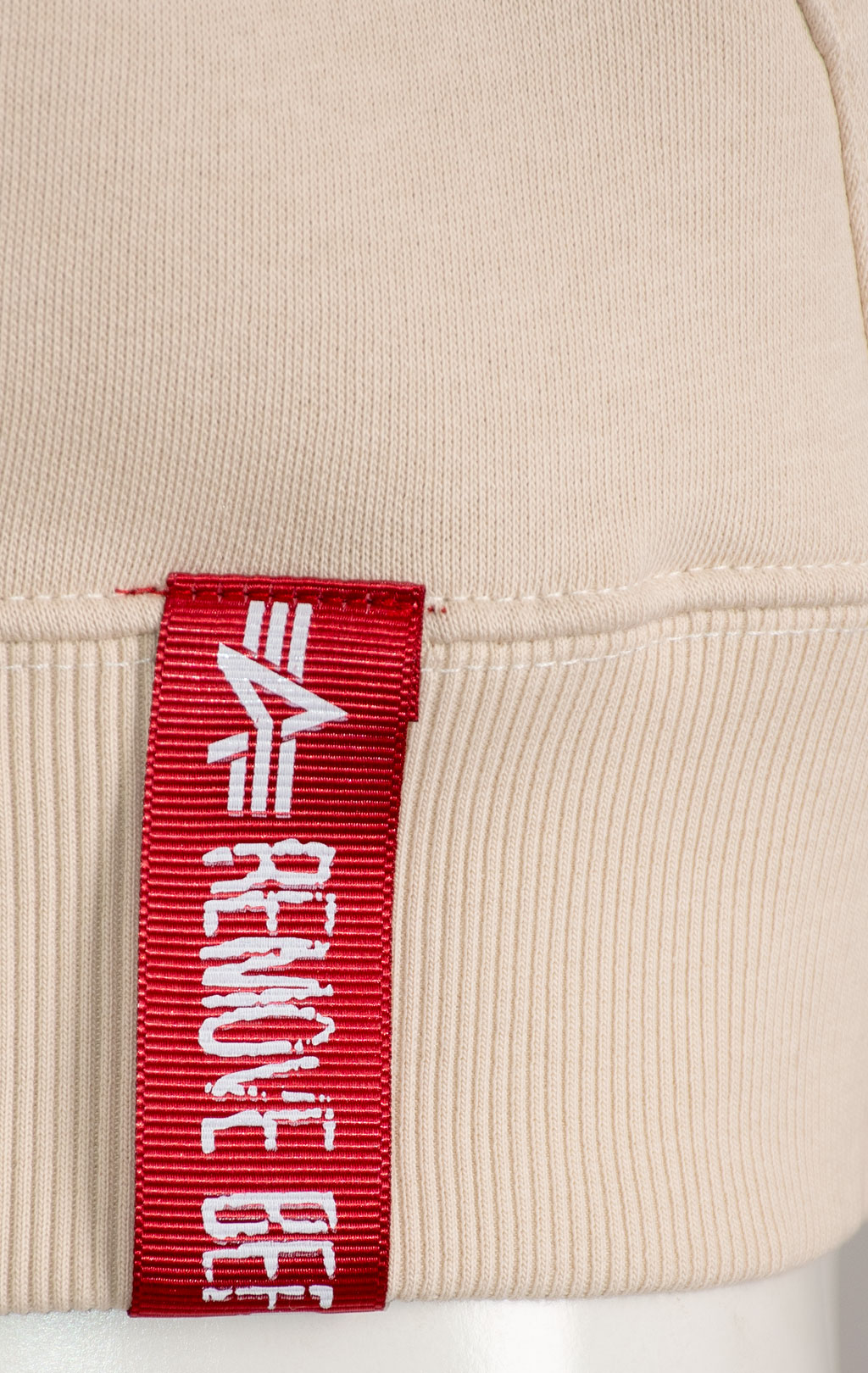 Толстовка ALPHA INDUSTRIES BASIC ZIP HOODY SMALL LOGO jet stream white 