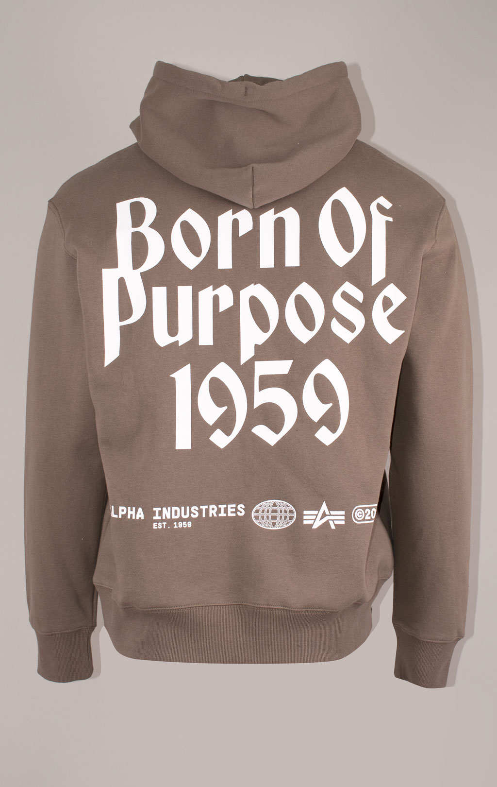 Толстовка ALPHA INDUSTRIES BORN OF PURPOSE HOODIE FW 24/25 coyote brown 
