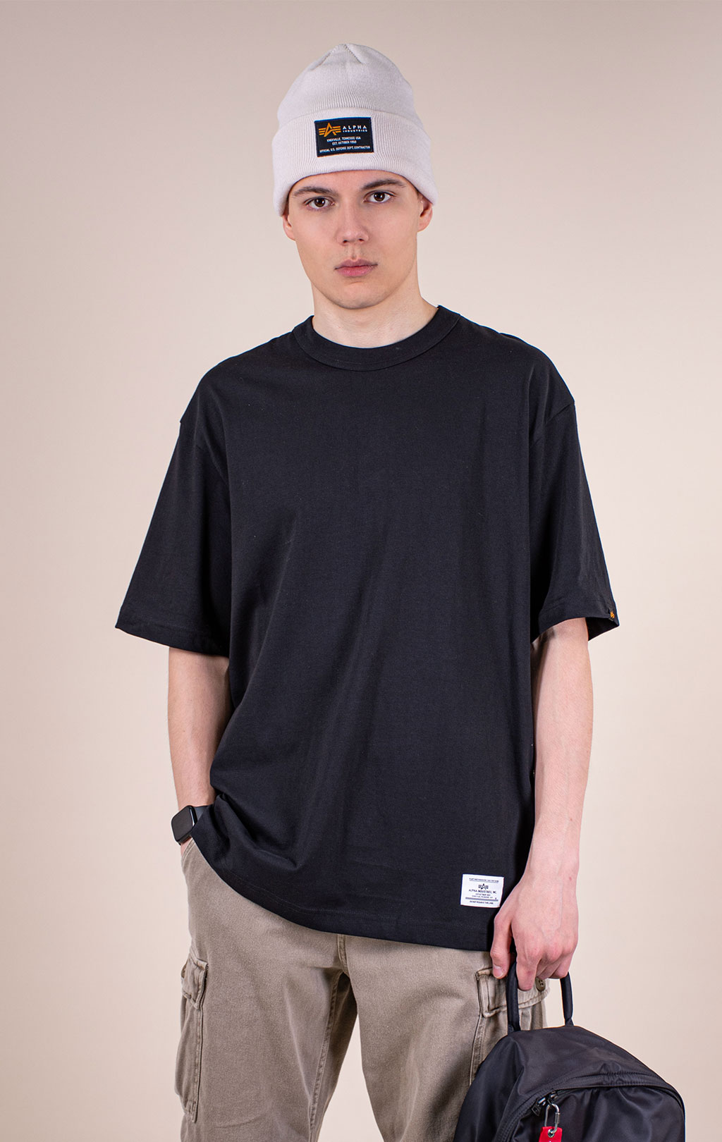 Футболка ALPHA INDUSTRIES RELAXED TEE SS 26 black 