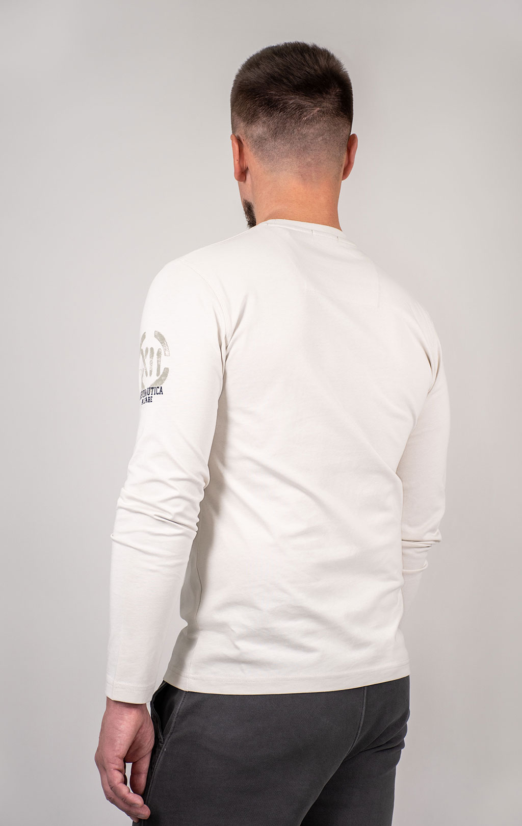 Лонгслив AERONAUTICA MILITARE FW 24/25/TR white beige (TS 2324) 