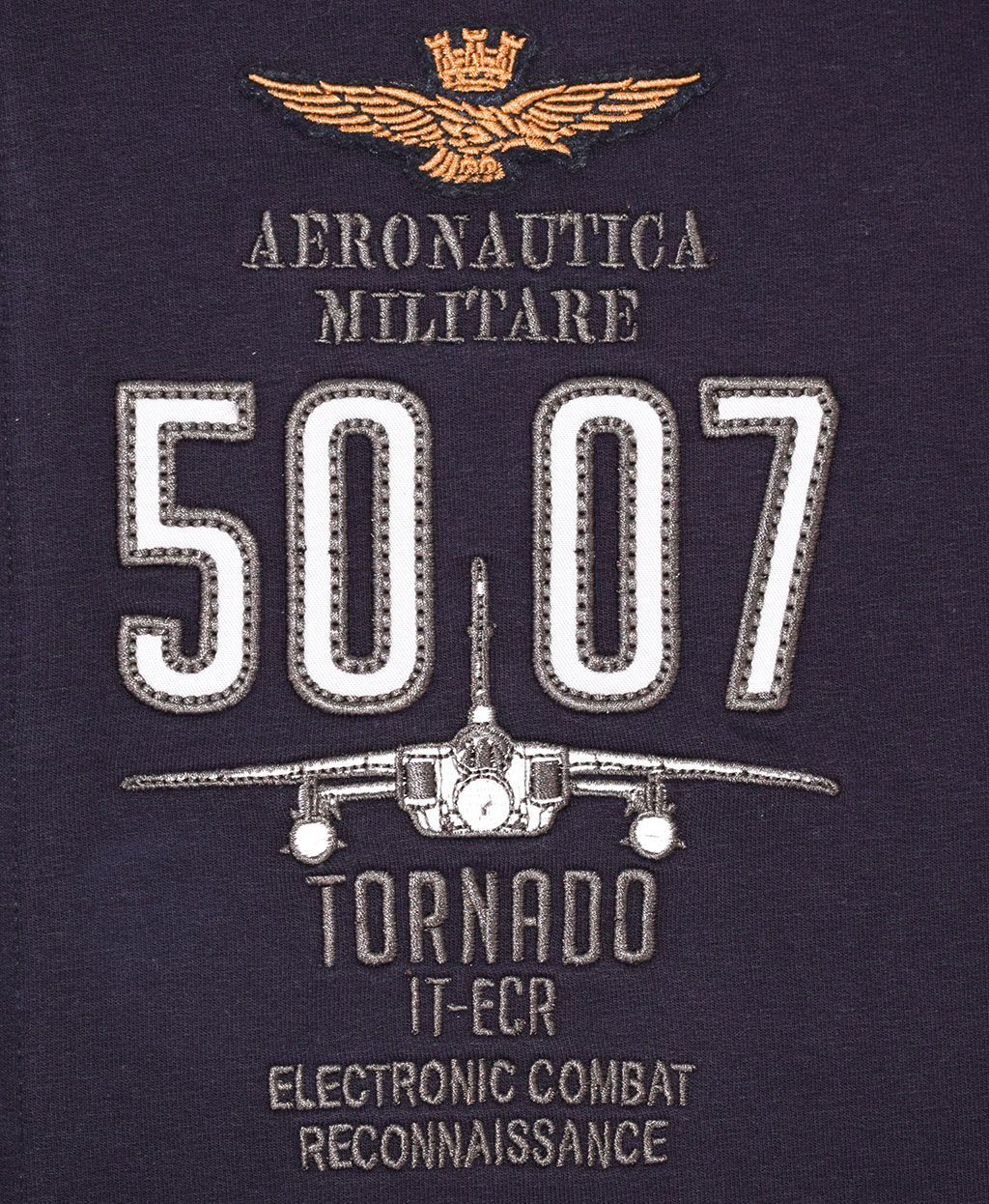 Толстовка AERONAUTICA MILITARE SS19 blue navy (FE 1380) 