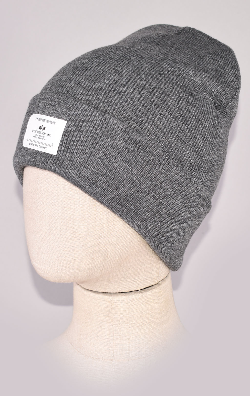 Шапка ALPHA INDUSTRIES ESSENTIAL BEANIE FW 21/22 medium charcoal heather 