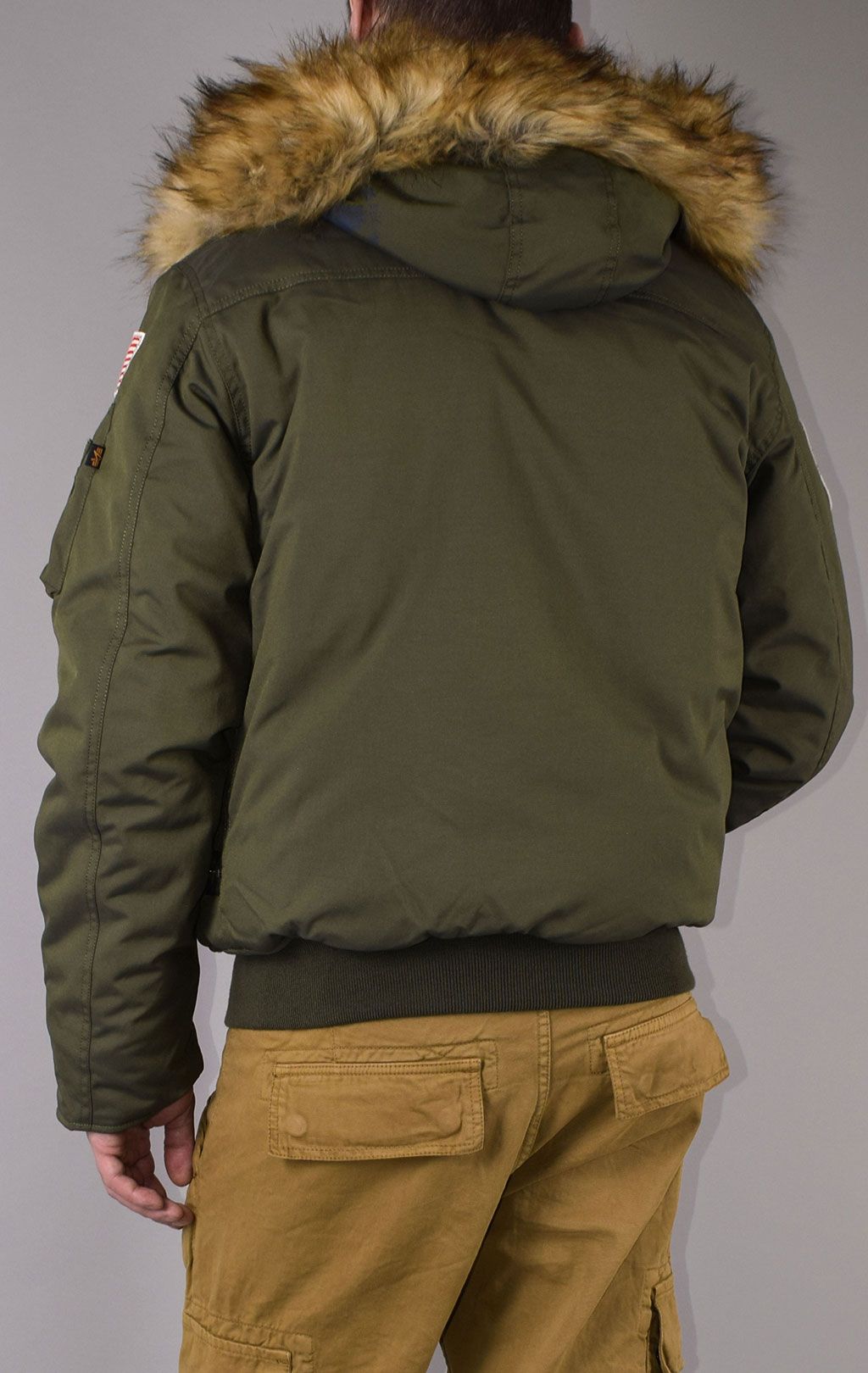 Аляска короткая ALPHA INDUSTRIES POLAR SV big size dark green 