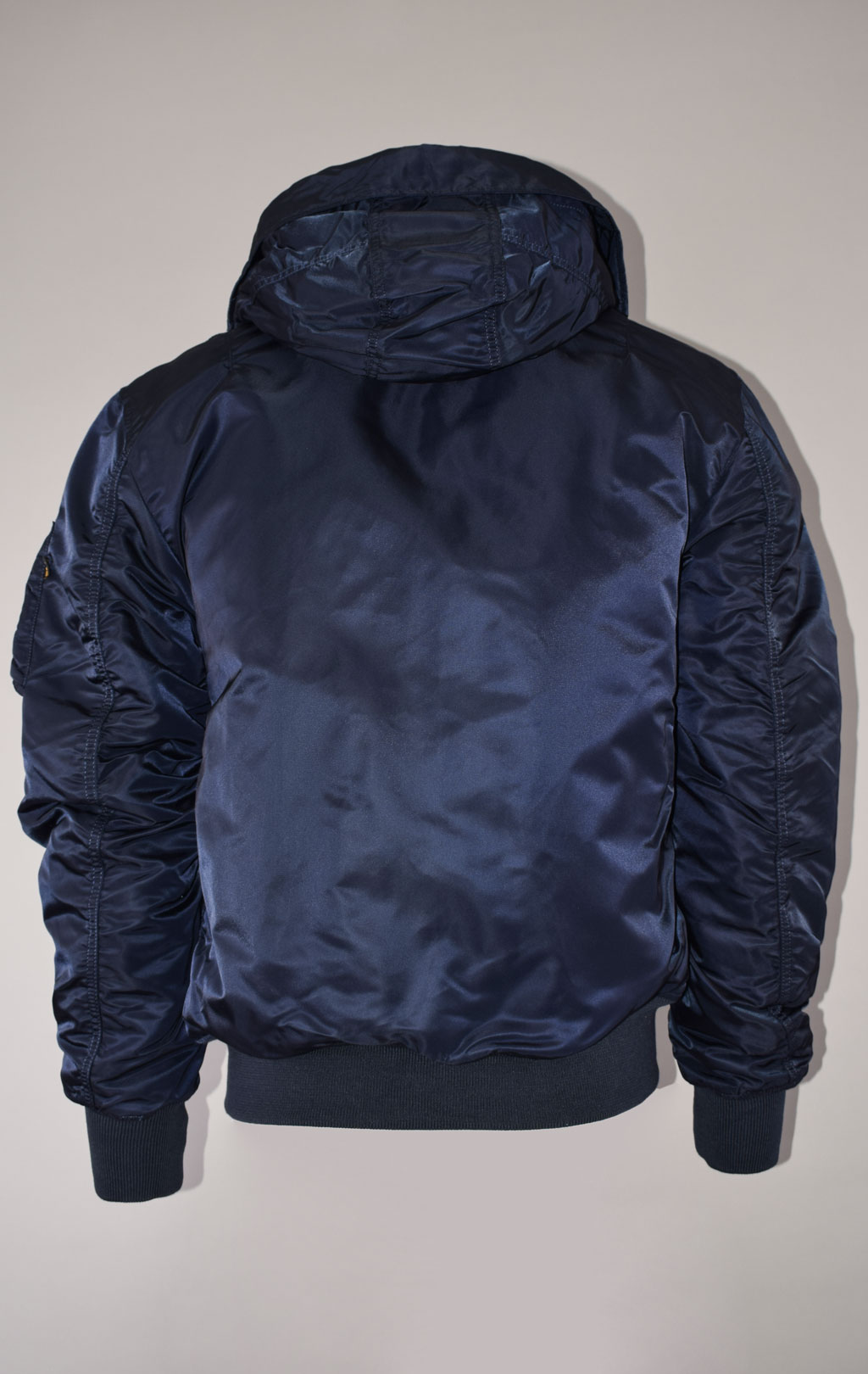 Куртка ALPHA INDUSTRIES HOODED MA-1 rep. blue 