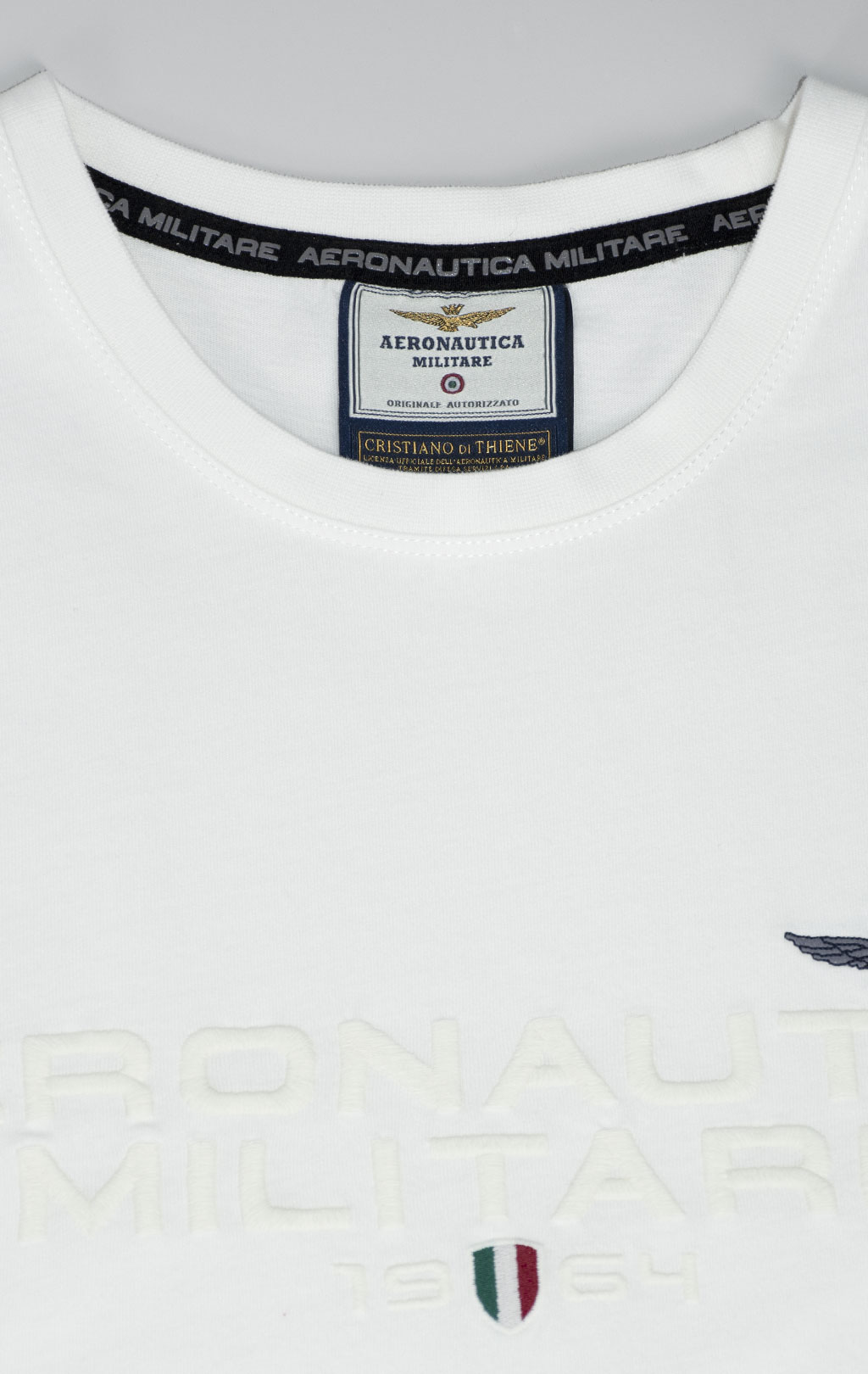 Футболка AERONAUTICA MILITARE SS 25 m/TR off white (TS 2378) 