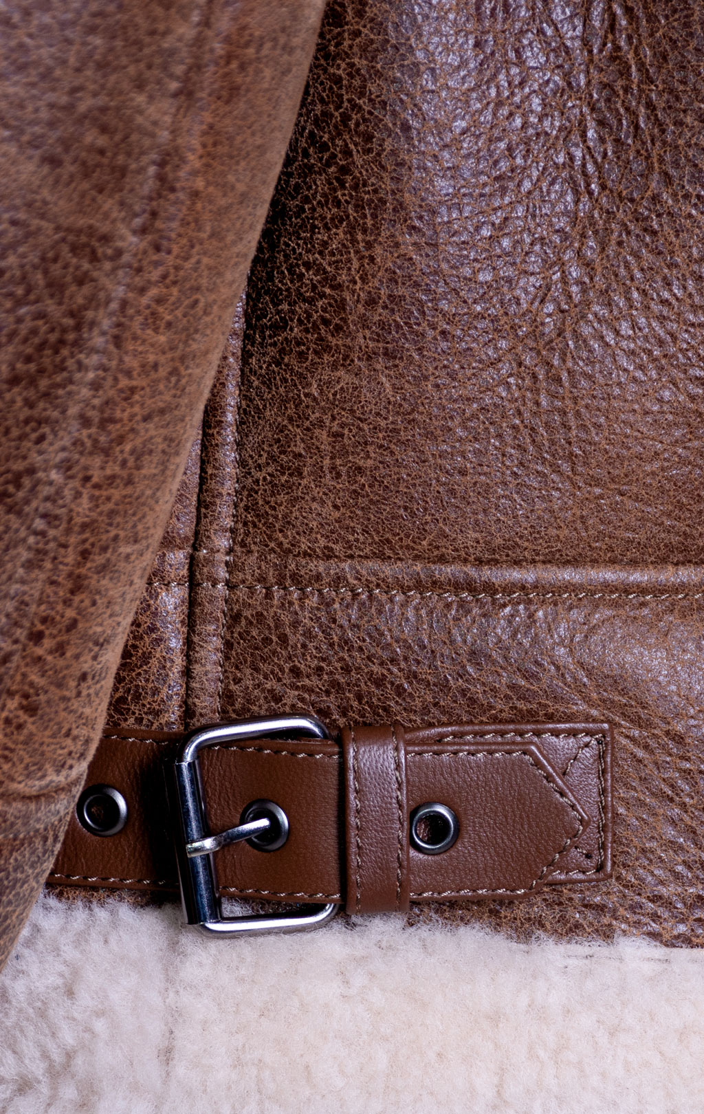 Куртка-пилот KODZIC B-3 Hooded овчина vintage khaki (1251) 