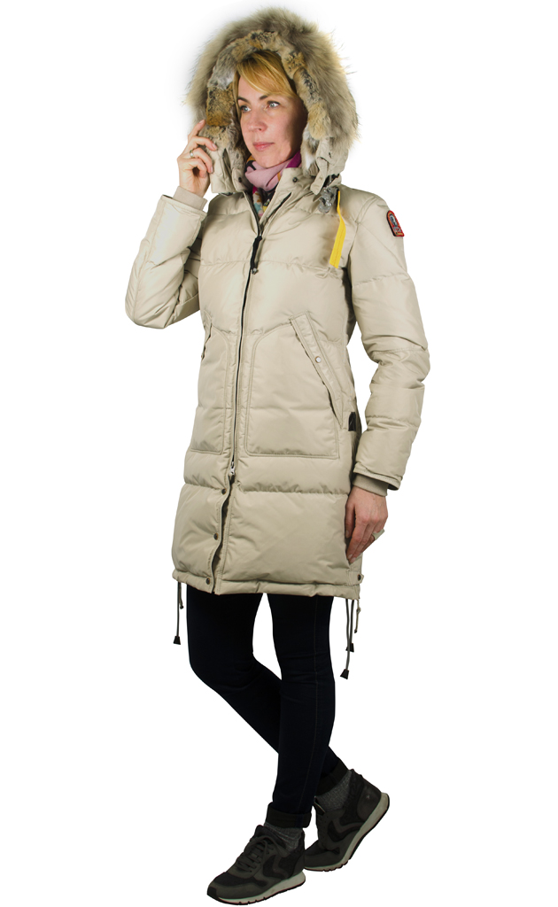 Женская куртка-пуховик PARAJUMPERS LONG BEAR ivory 