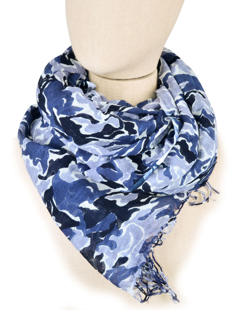 Шарф AERONAUTICA MILITARE camouflage blue (SH 1046) 