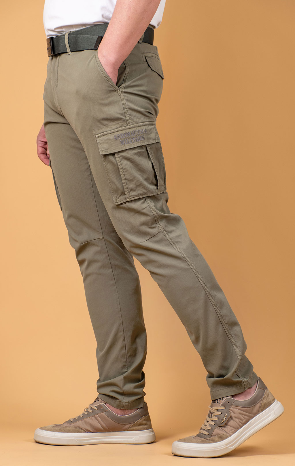 Брюки-карго AERONAUTICA MILITARE big size SS 25 m/AL green (PA 1329) 
