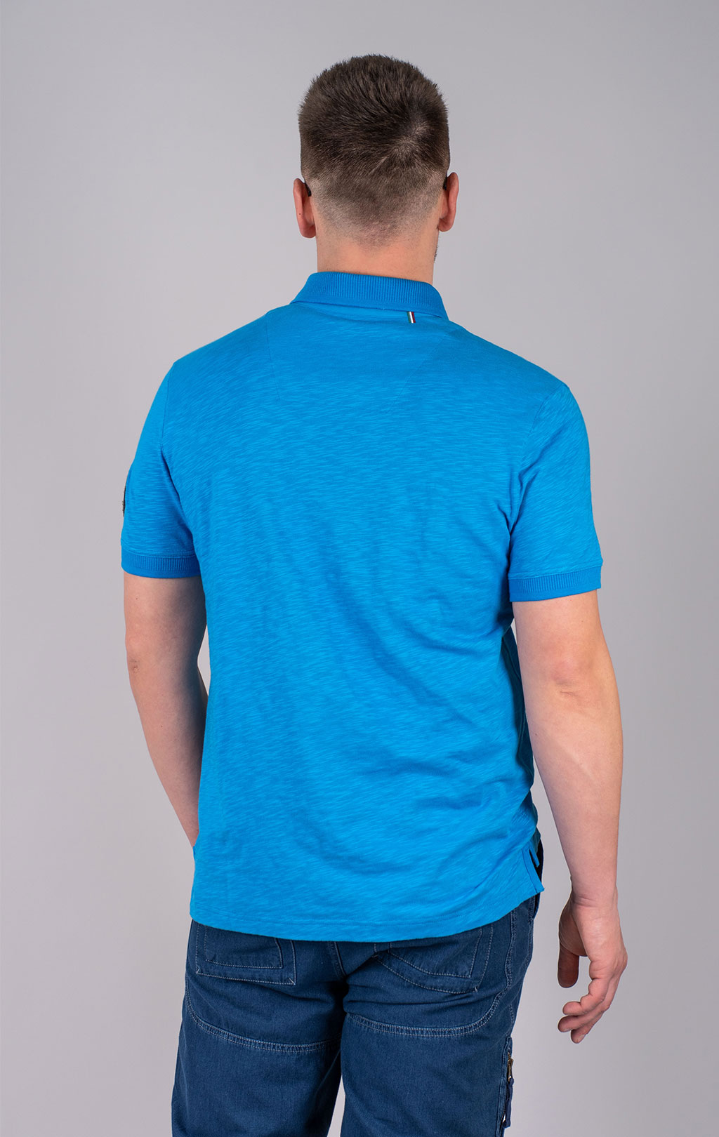 Футболка-поло AERONAUTICA MILITARE SS 25 m/TR brilliant blue (PO 1865) 