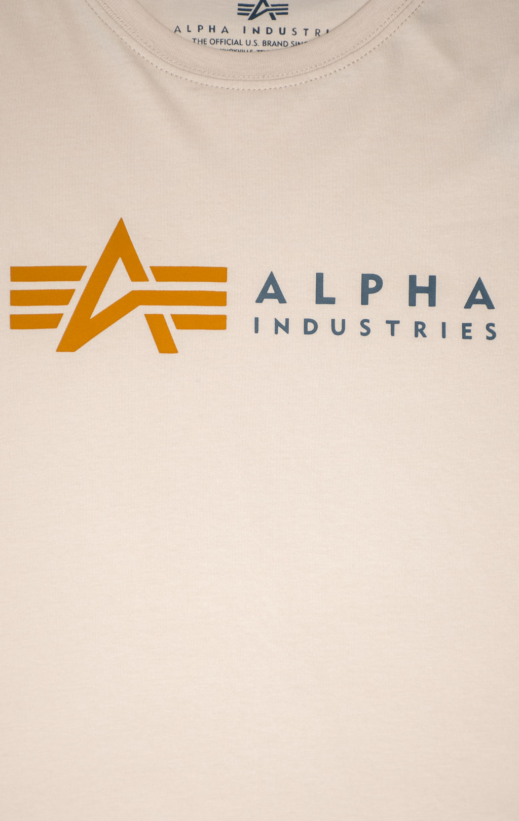 Футболка ALPHA INDUSTRIES ALPHA LABEL T jet stream white 