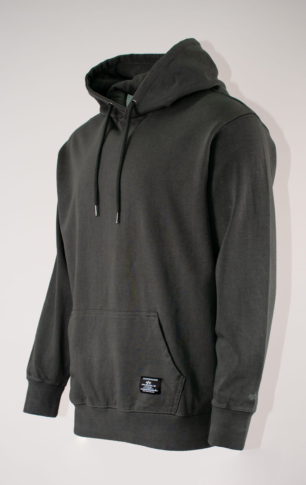 Толстовка ALPHA INDUSTRIES ESSENTIAL FRENCH TERRY HOODIE GEN-II SS 25 m charcoal 