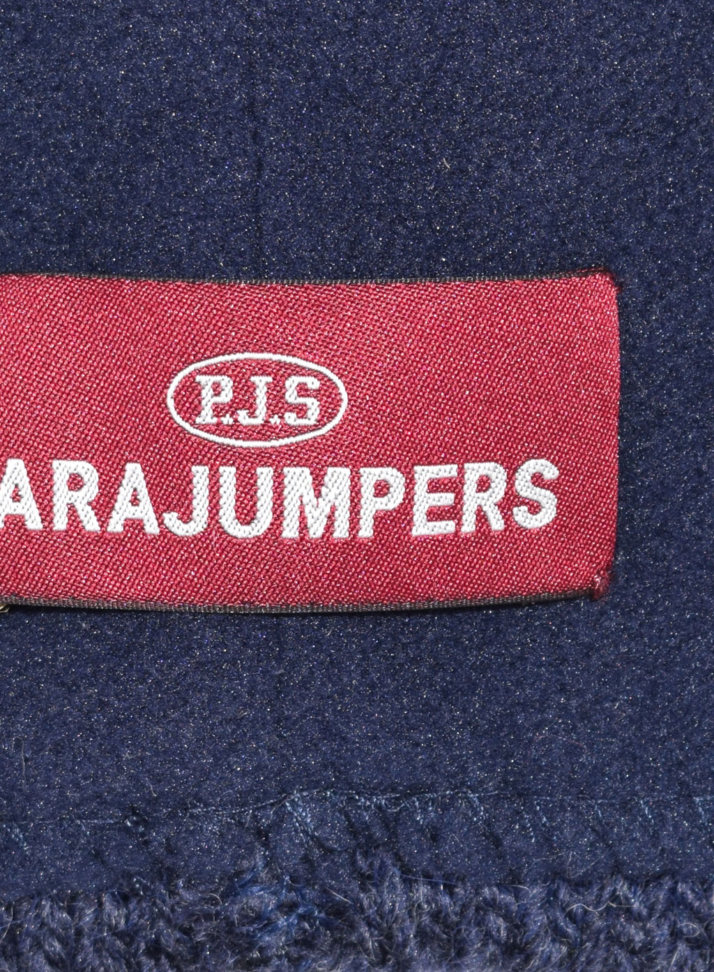 Женская шапка вязаная с помпоном PARAJUMPERS CABLE HAT FW 19/20 navy 