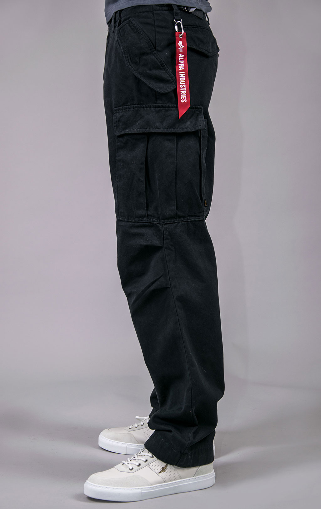 Брюки-карго парашюты ALPHA INDUSTRIES M-65 PANT плотные FW 23/24 black 