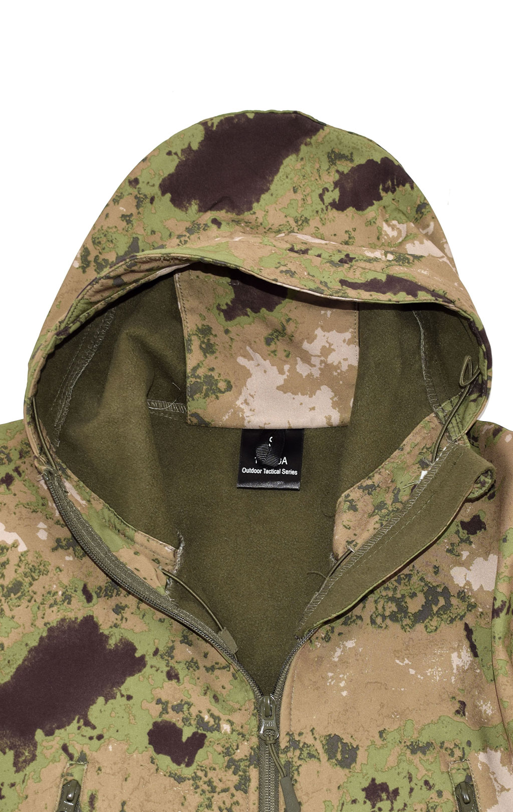 Куртка тактическая Outdoor Tactical Soft Shell с капюшоном camo green Китай