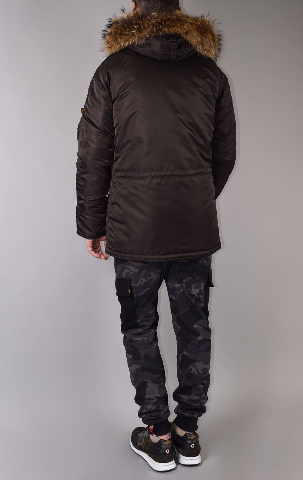 Аляска ALPHA INDUSTRIES VF 59 N-3B натур. мех deep brown 