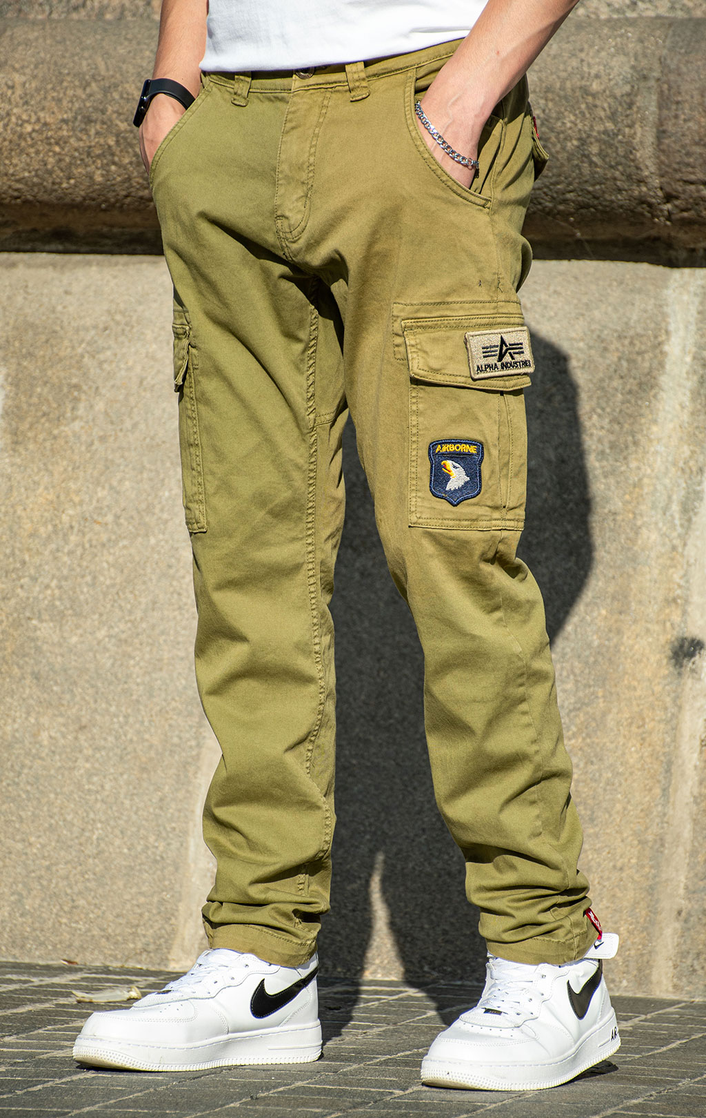 Брюки-карго ALPHA INDUSTRIES PETROL PATCH olive 