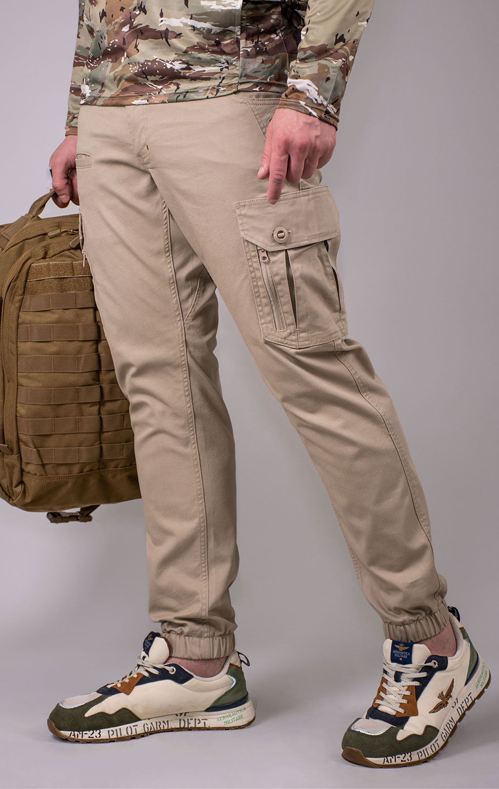 Брюки тактические Pentagon INVICTUS хлопок65%/полиэстер35% Twill khaki 05058 