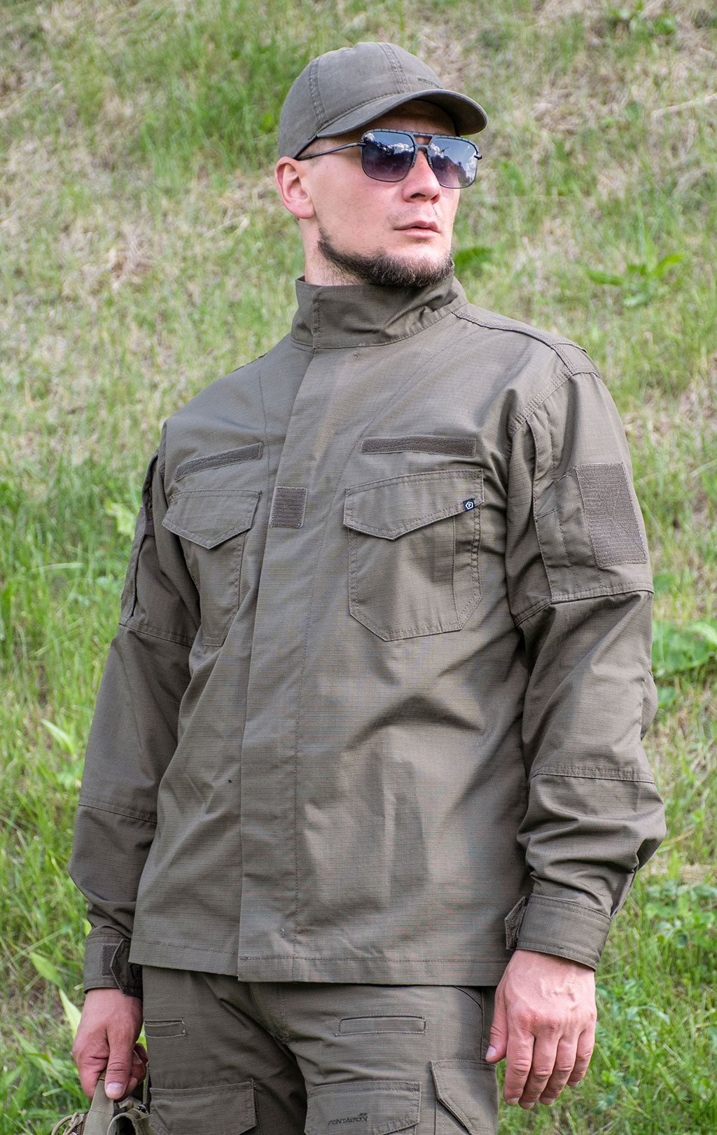 Китель  тактический Pentagon LYCOS хлопок35%/полиэстер65% Rip-Stop ranger green 02023 