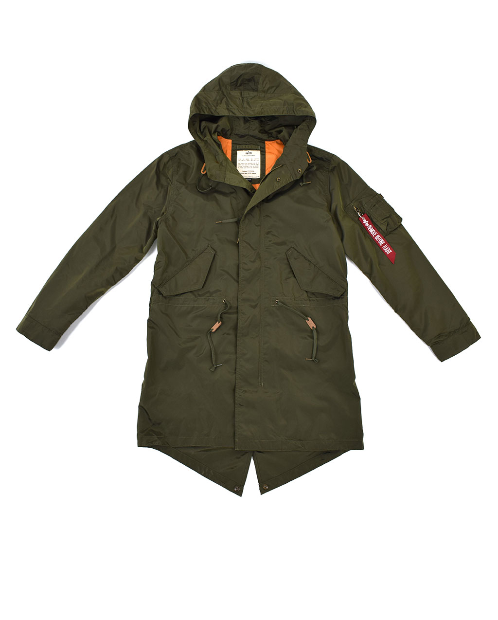 Парка ALPHA INDUSTRIES HOODED FISHTAIL TT dark green 