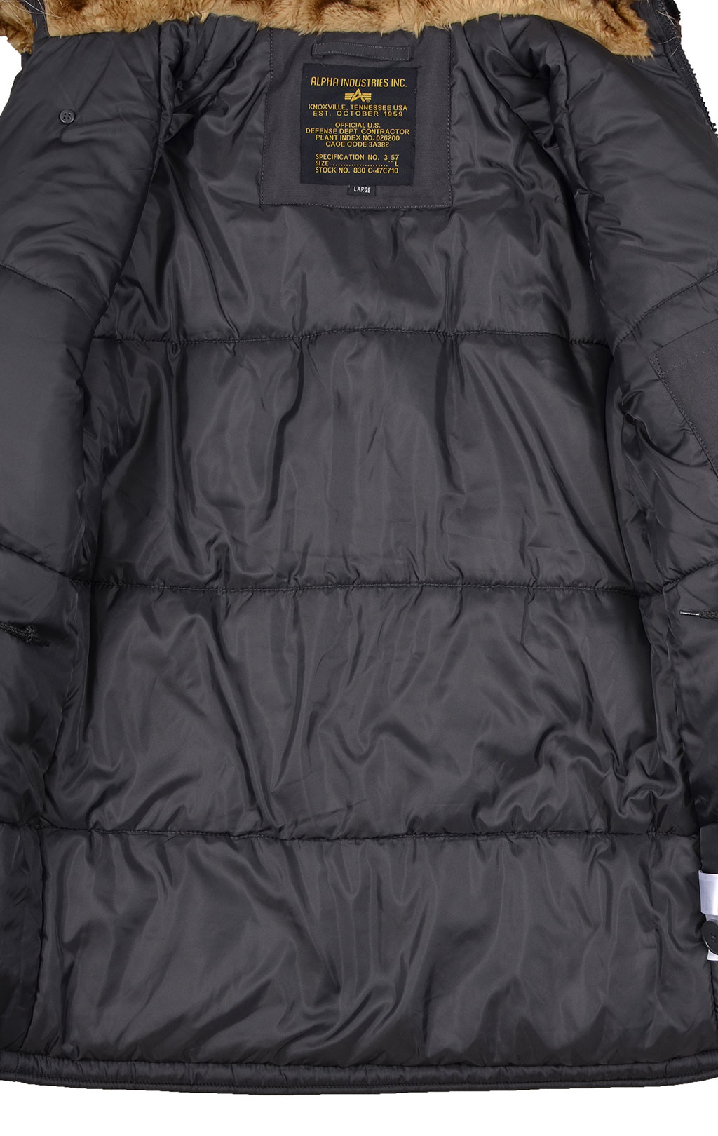 Аляска ALPHA INDUSTRIES EXPLORER big size натур. мех rep. grey 