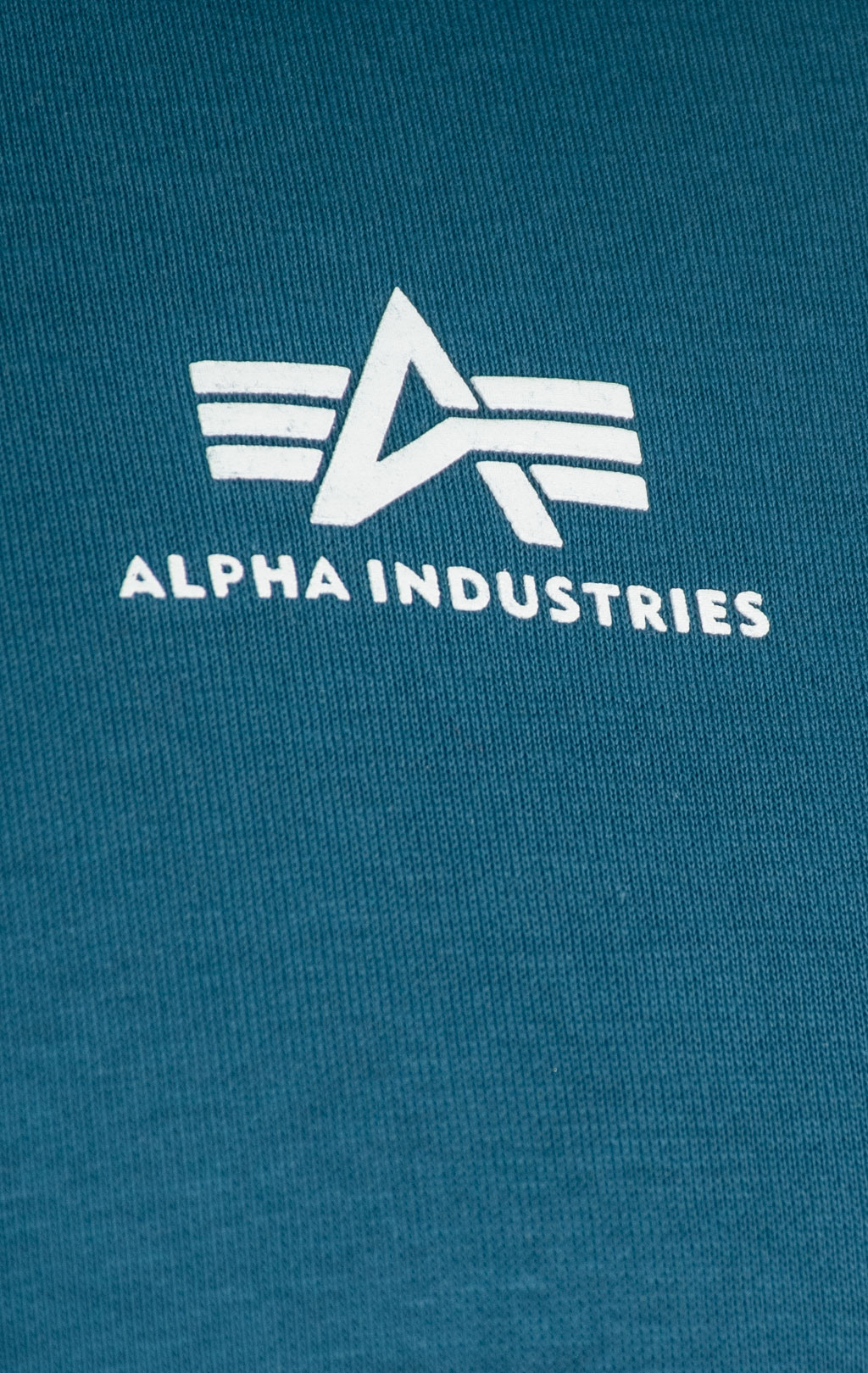 Толстовка ALPHA INDUSTRIES BASIC HOODY SMALL LOGO vintage marine 
