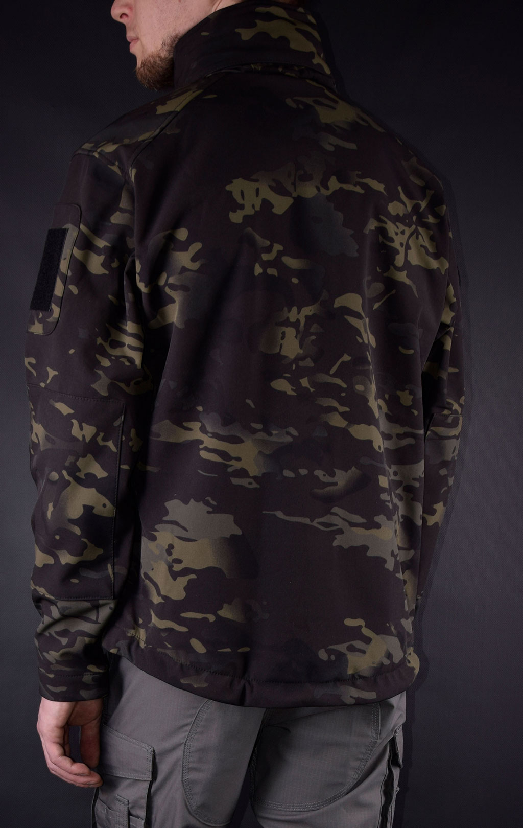 Куртка тактическая Mil-Tec SCU 14 Soft Shell multitarn black 