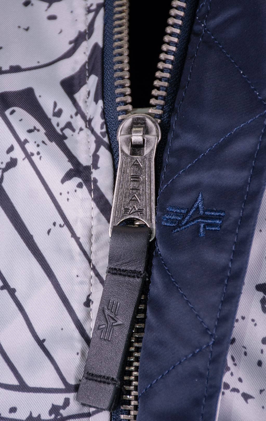 Ветровка-бомбер ALPHA INDUSTRIES MA-1 MOON LANDING REVERSIBLE rep. blue 