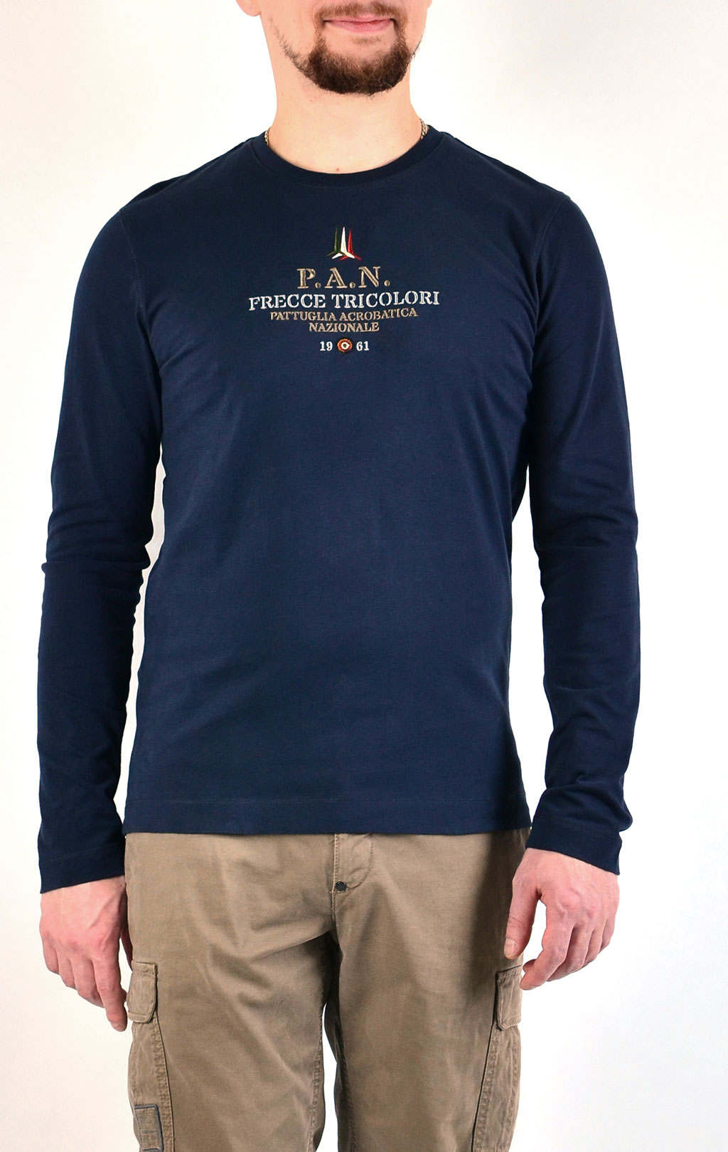 Лонгслив AERONAUTICA MILITARE blue navy (TS 1297)