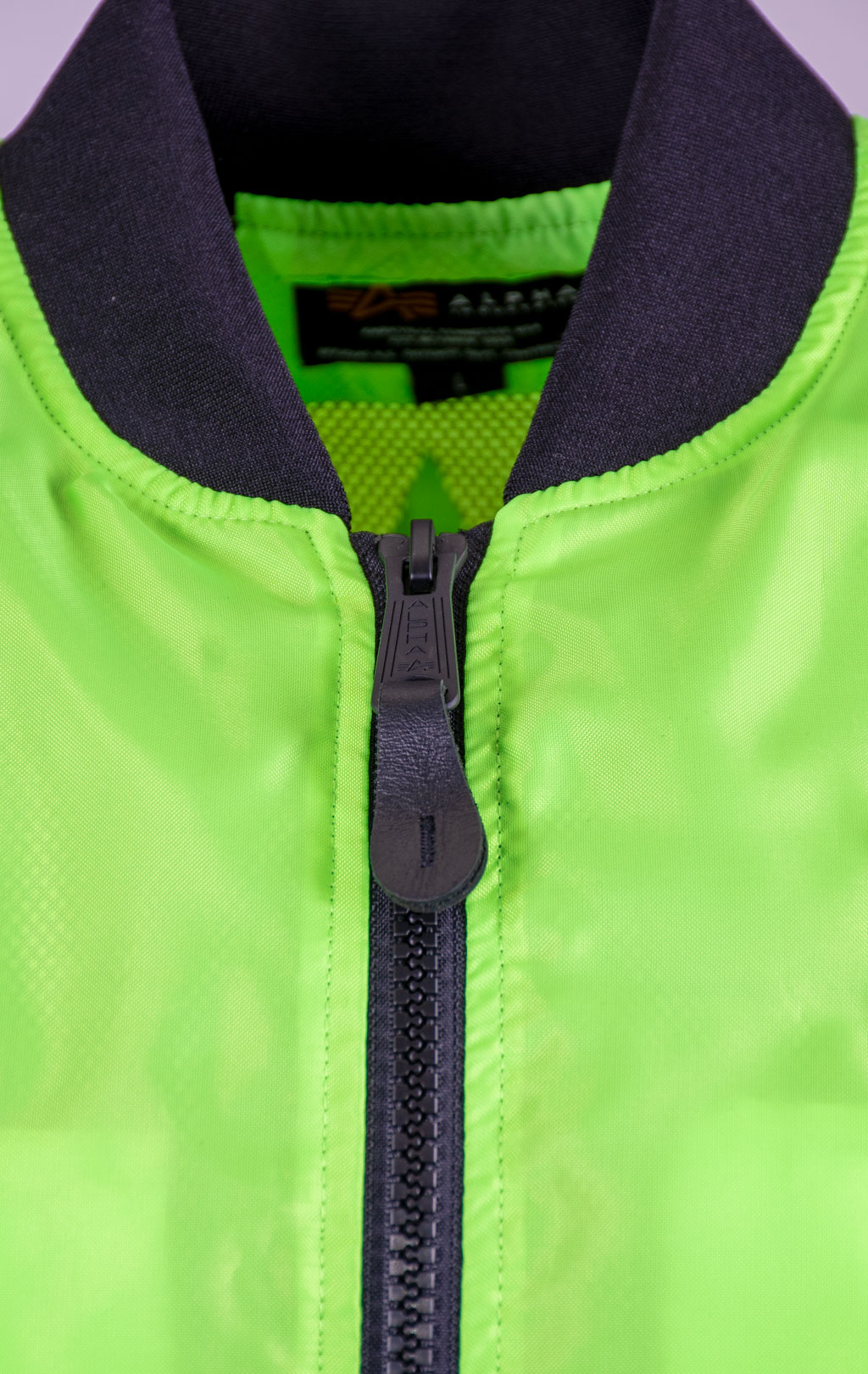 Ветровка-бомбер ALPHA INDUSTRIES MA-1 NEON neon green 