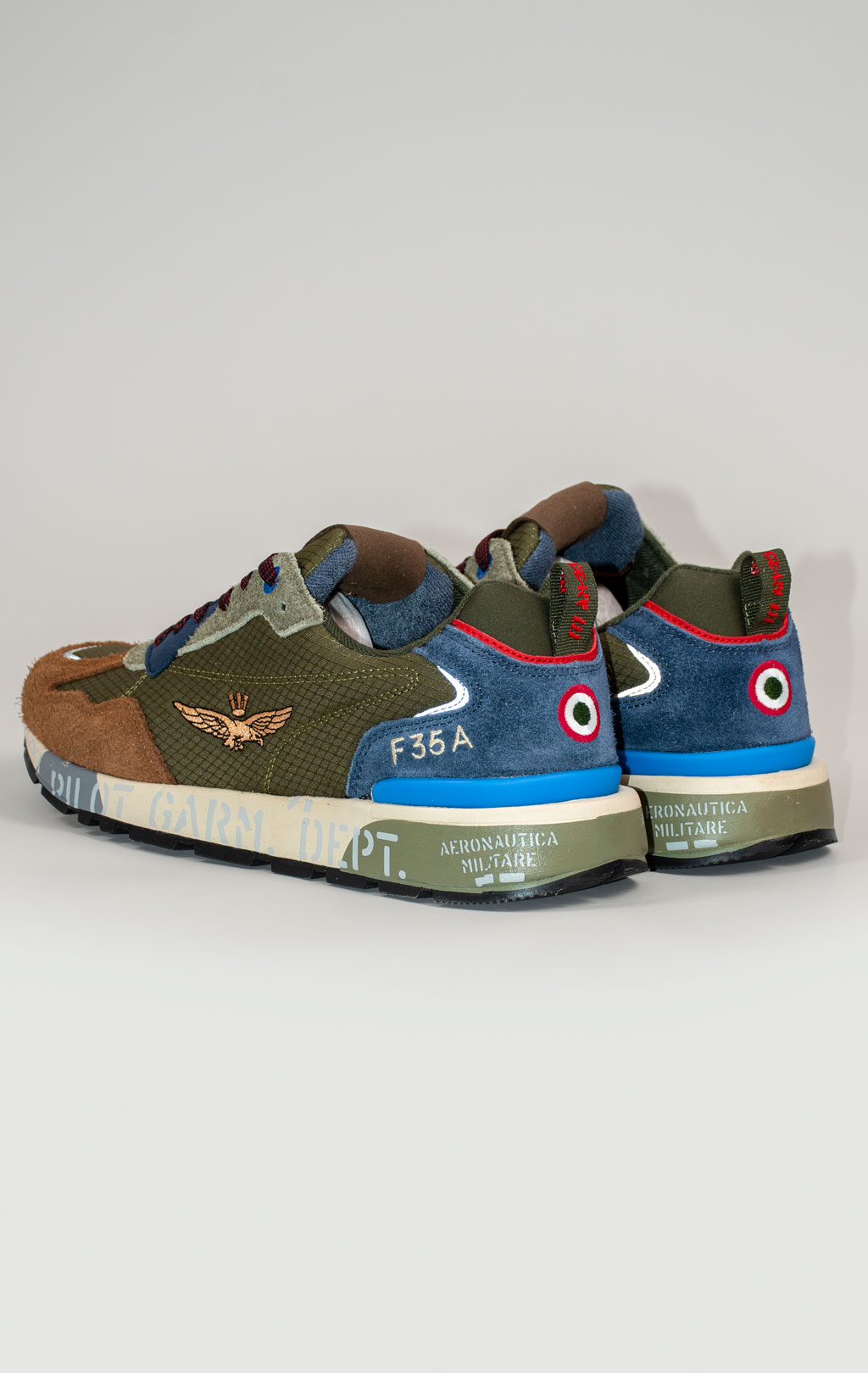 Кроссовки AERONAUTICA MILITARE FW 25/26/CN multicolor verde (SC 0276) 