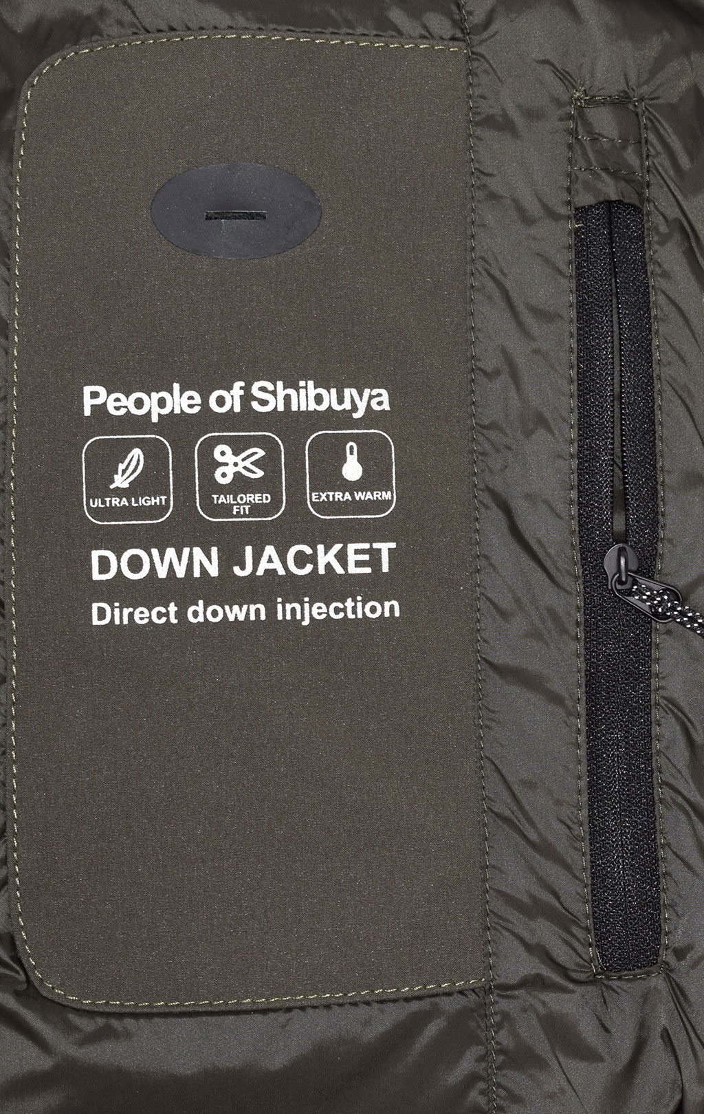Куртка-пуховик PEOPLE OF SHIBUYA RYO FW 19/20 army olive 