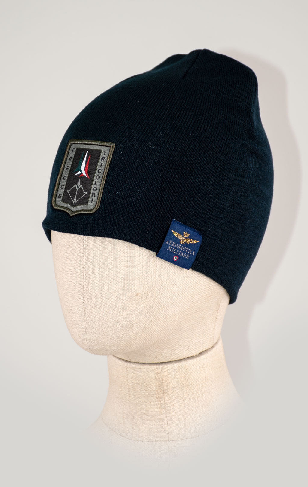 Шапка вязаная AERONAUTICA MILITARE FW 25/26/CN blue navy (CU 0036) 