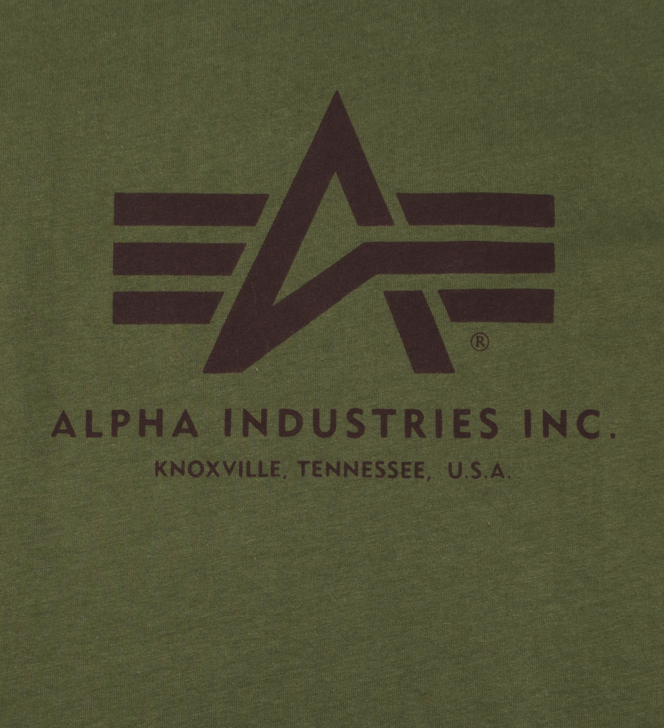 Футболка ALPHA INDUSTRIES BASIC T dark green 