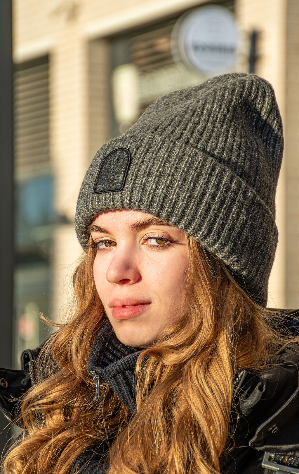 Женская шапка вязаная PARAJUMPERS MOONEYE HAT FW 25/26 black 