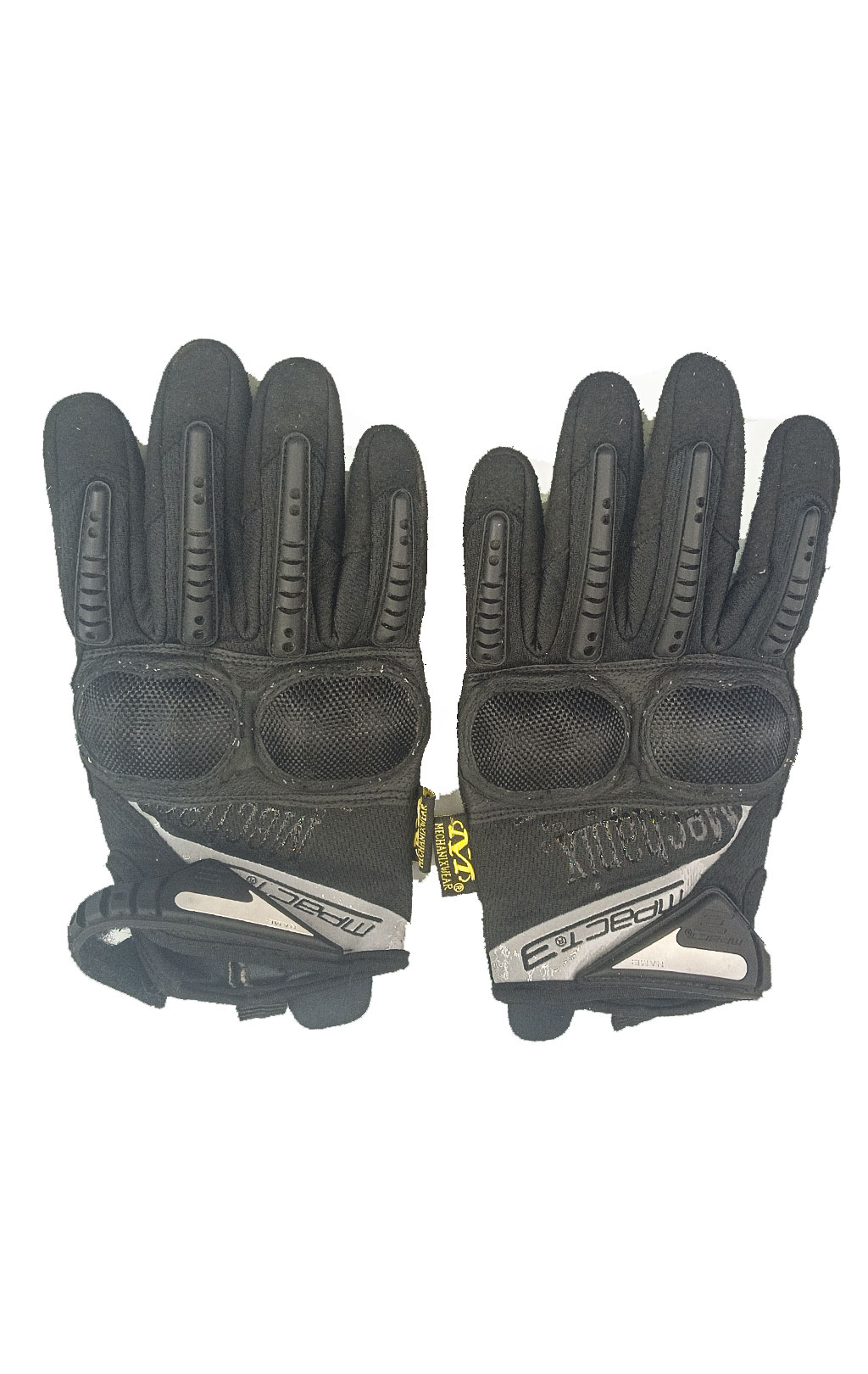 Перчатки MECHANIX с пласт. защитой M-PACT (копия) black б/у 