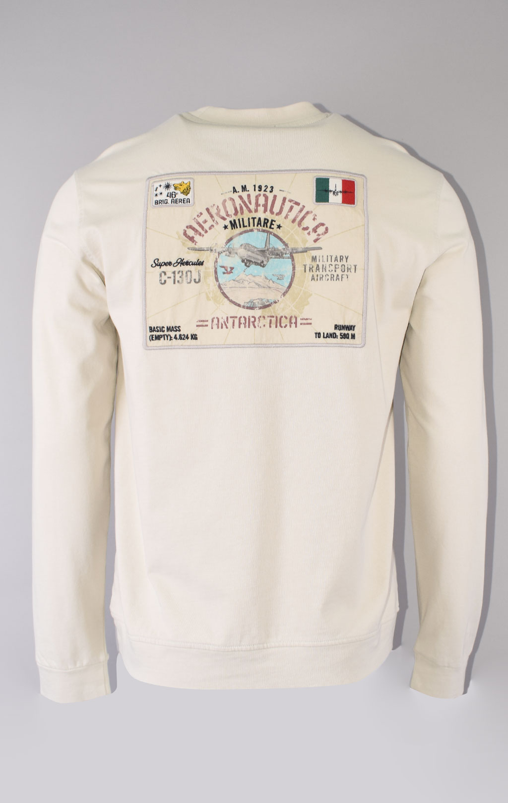 Лонгслив AERONAUTICA MILITARE ANTARCTICA FW 23/24/TR ghiaccio (TS 2157) 