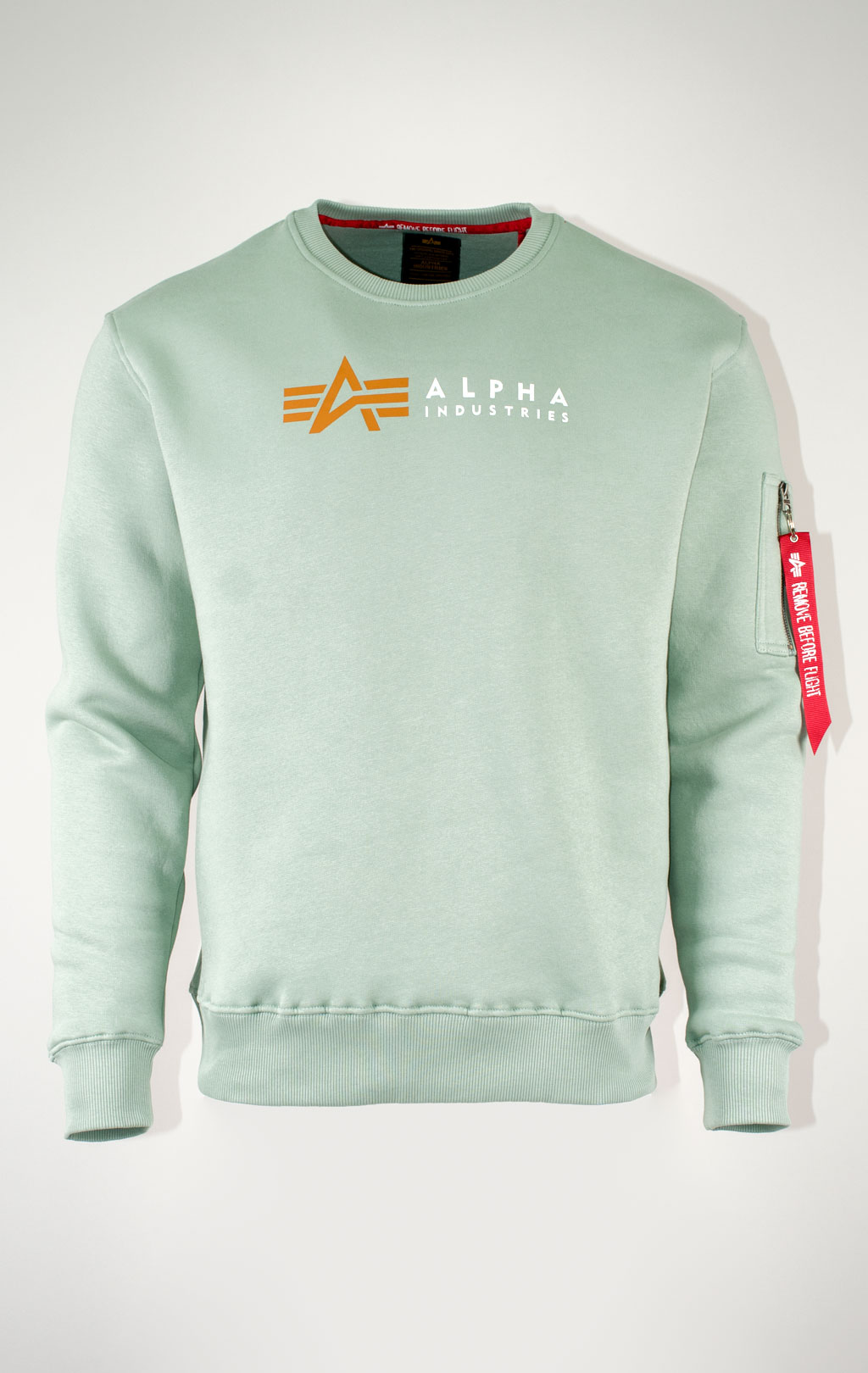 Свитшот ALPHA INDUSTRIES ALPHA LABEL SWEATER dusty green 