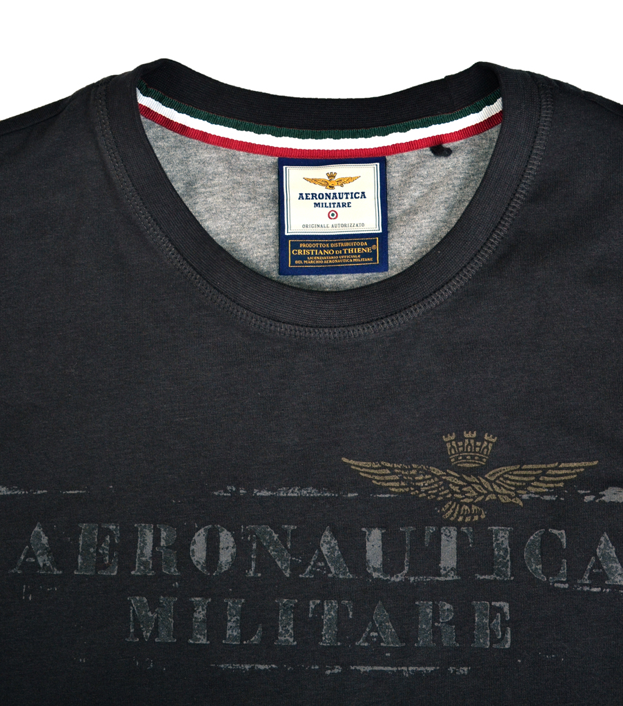 Лонгслив AERONAUTICA MILITARE antracite (TS 1422)