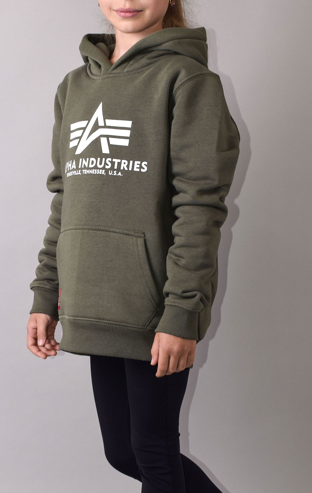 Детская толстовка ALPHA INDUSTRIES BASIC HOODY dark olive 