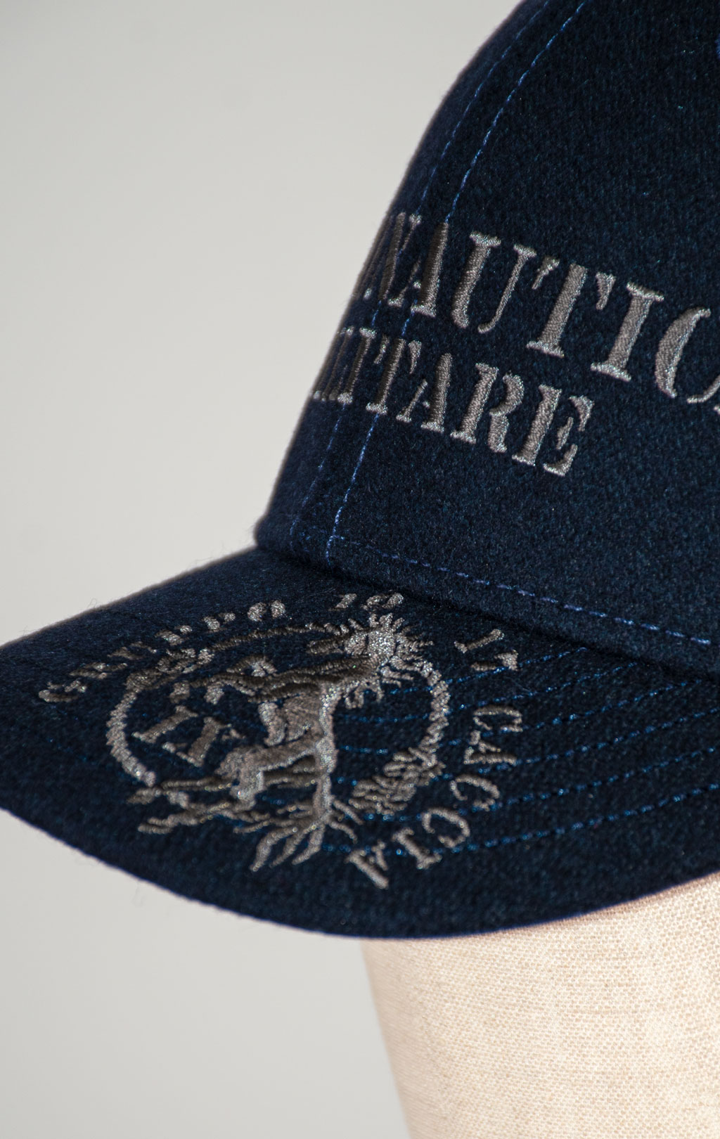 Бейсболка AERONAUTICA MILITARE шерсть FW 25/26/CN blue navy (HA 1226) 