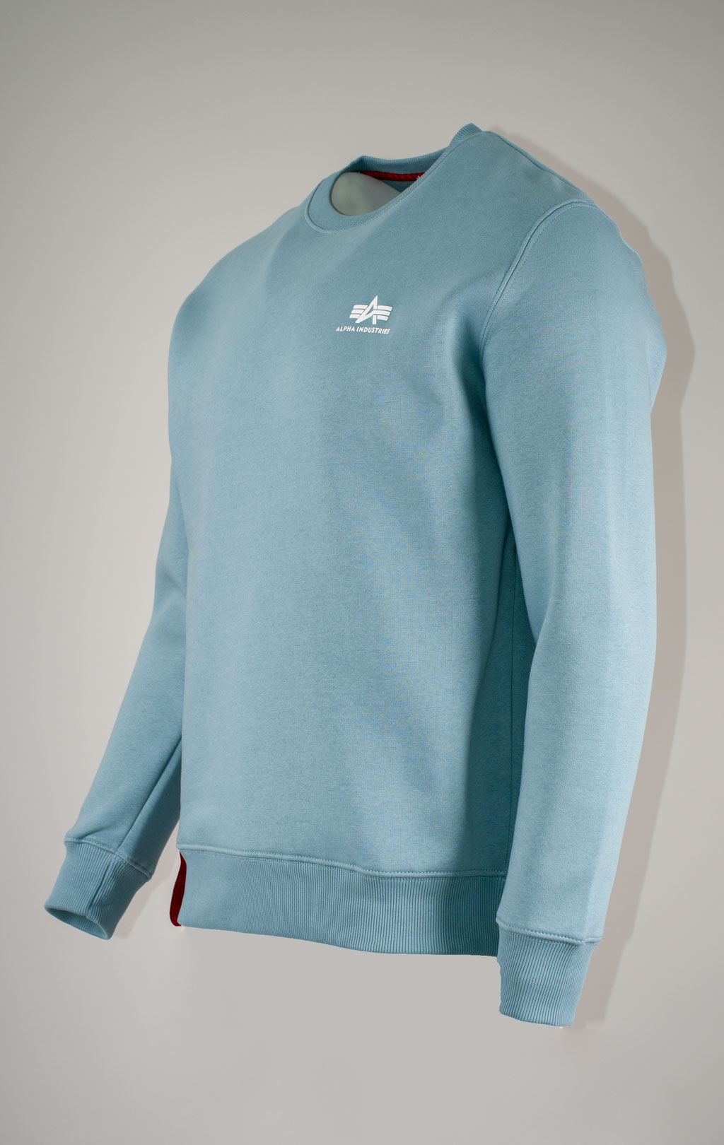 Свитшот ALPHA INDUSTRIES BASIC SWEATER SMALL LOGO greyblue 