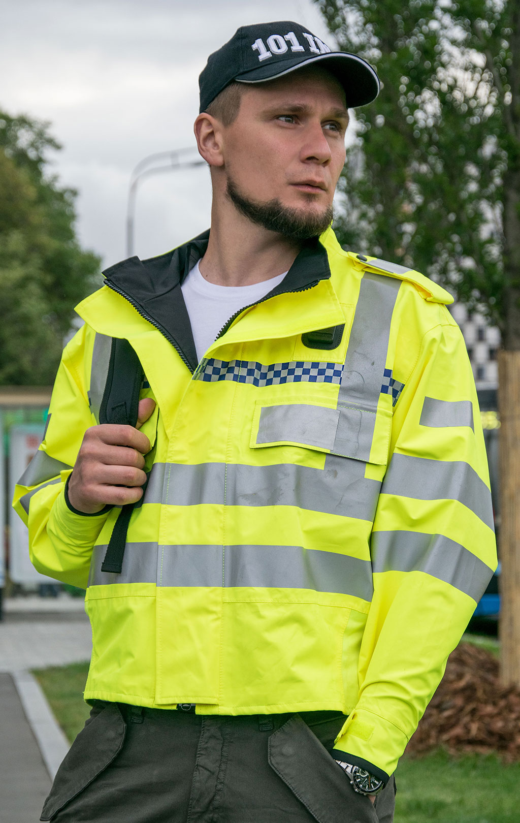 Куртка непромокаемая Gore-Tex POLICE Gore-Tex светоотражающая Англия