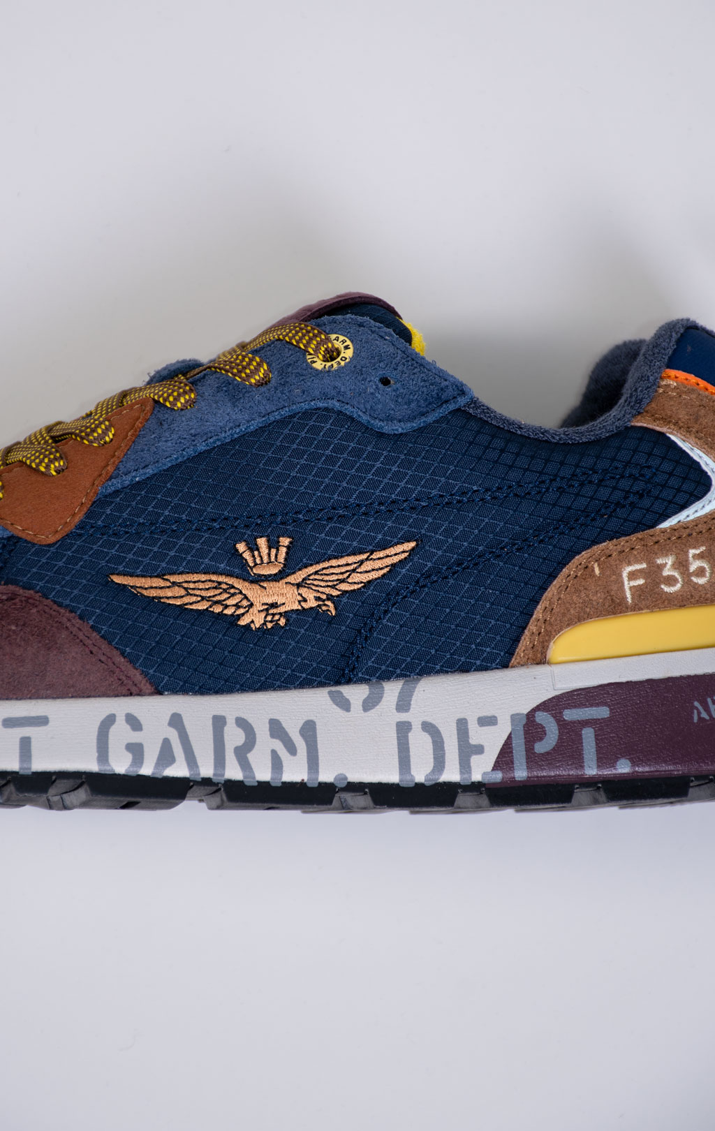 Кроссовки AERONAUTICA MILITARE (SC 0276) замша FW 25/26/CN multicolor blue 