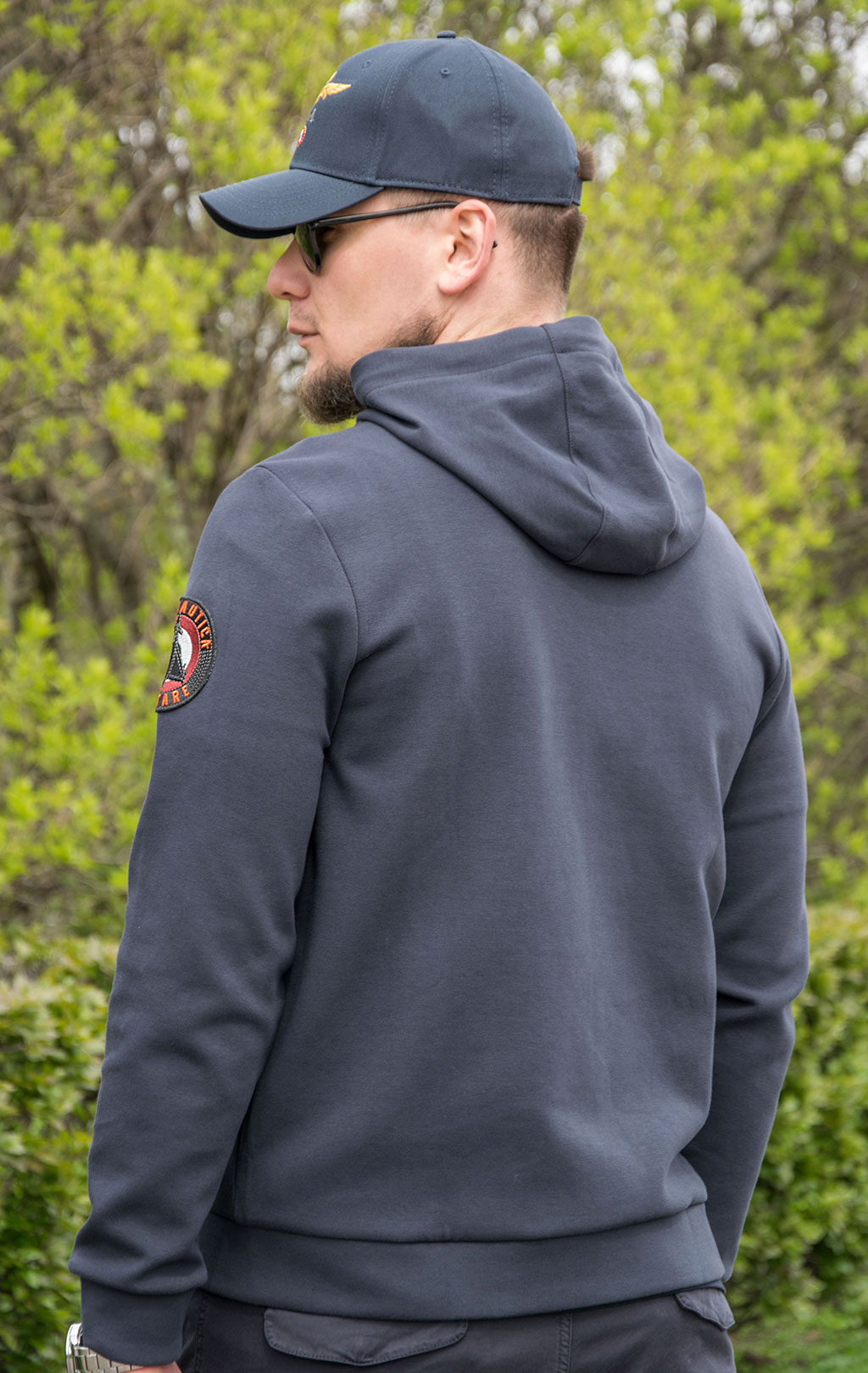 Толстовка с капюшоном AERONAUTICA MILITARE SS 22/TR dark navy (FE 1678) 