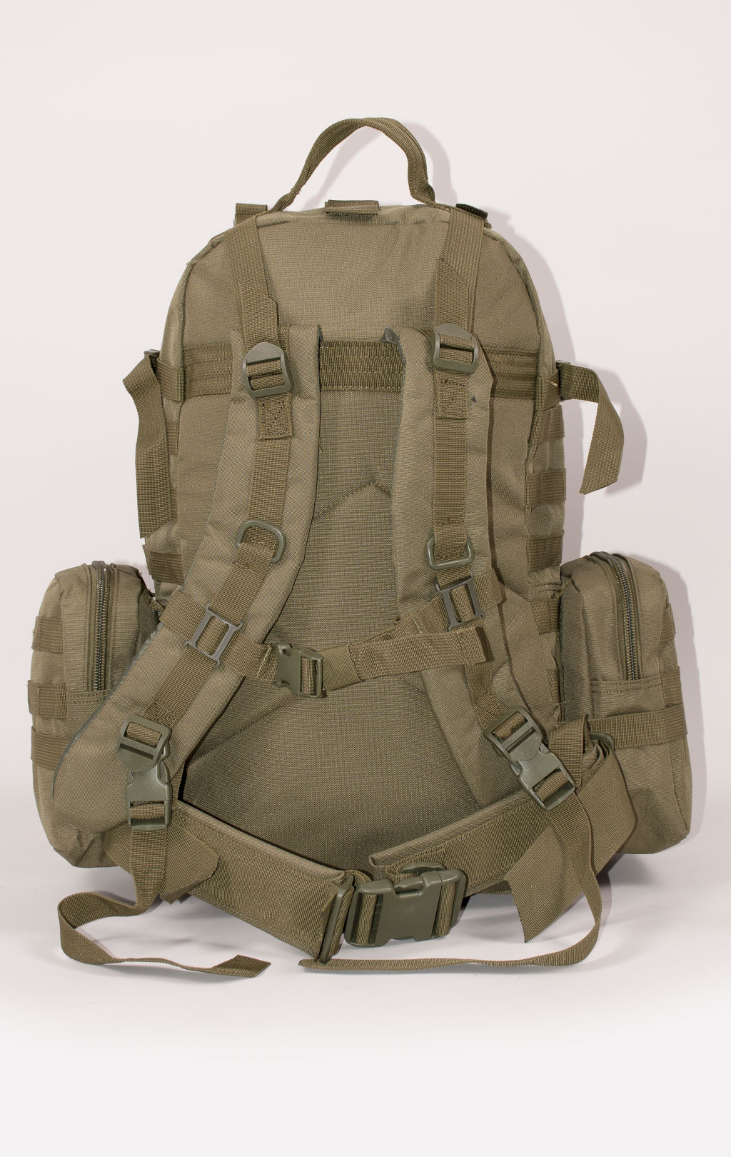 Рюкзак тактический ASSAULT 60L с поясной сумкой + 2 подсумка olive BS-016 Китай