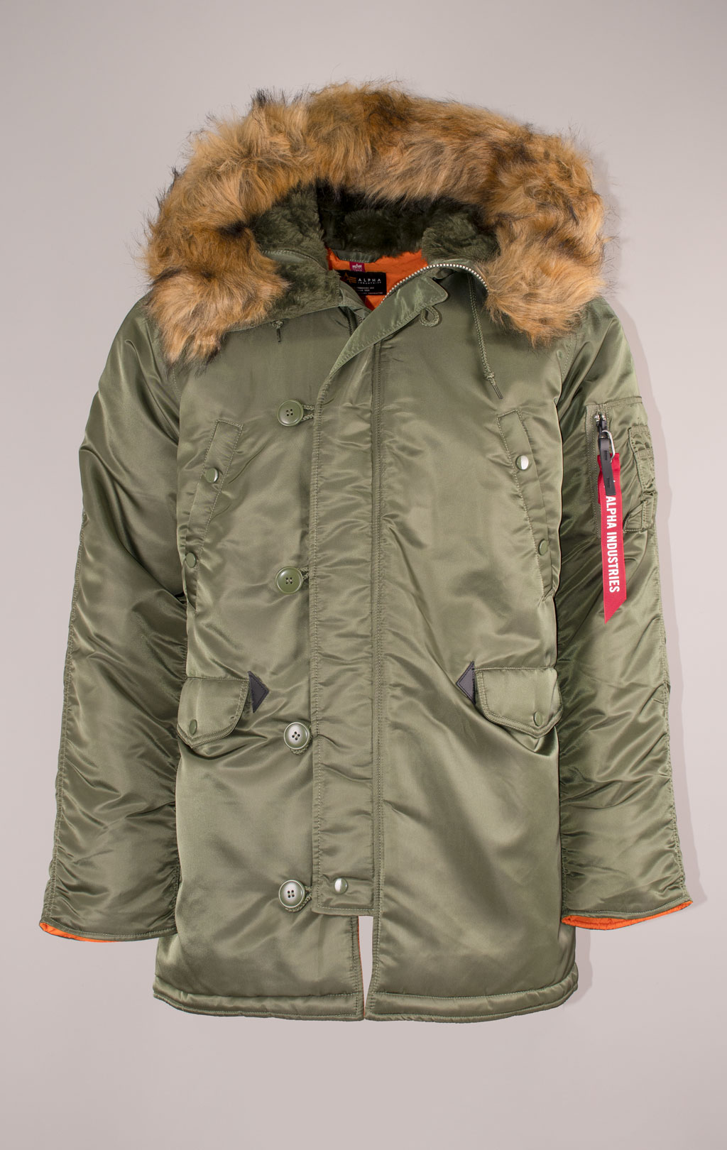 Аляска ALPHA INDUSTRIES N-3B REGULAR FIT PARKA FW 26/27 sage 