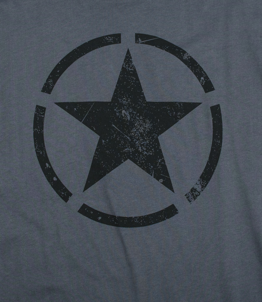 Футболка ALPHA INDUSTRIES STAR T grey black 