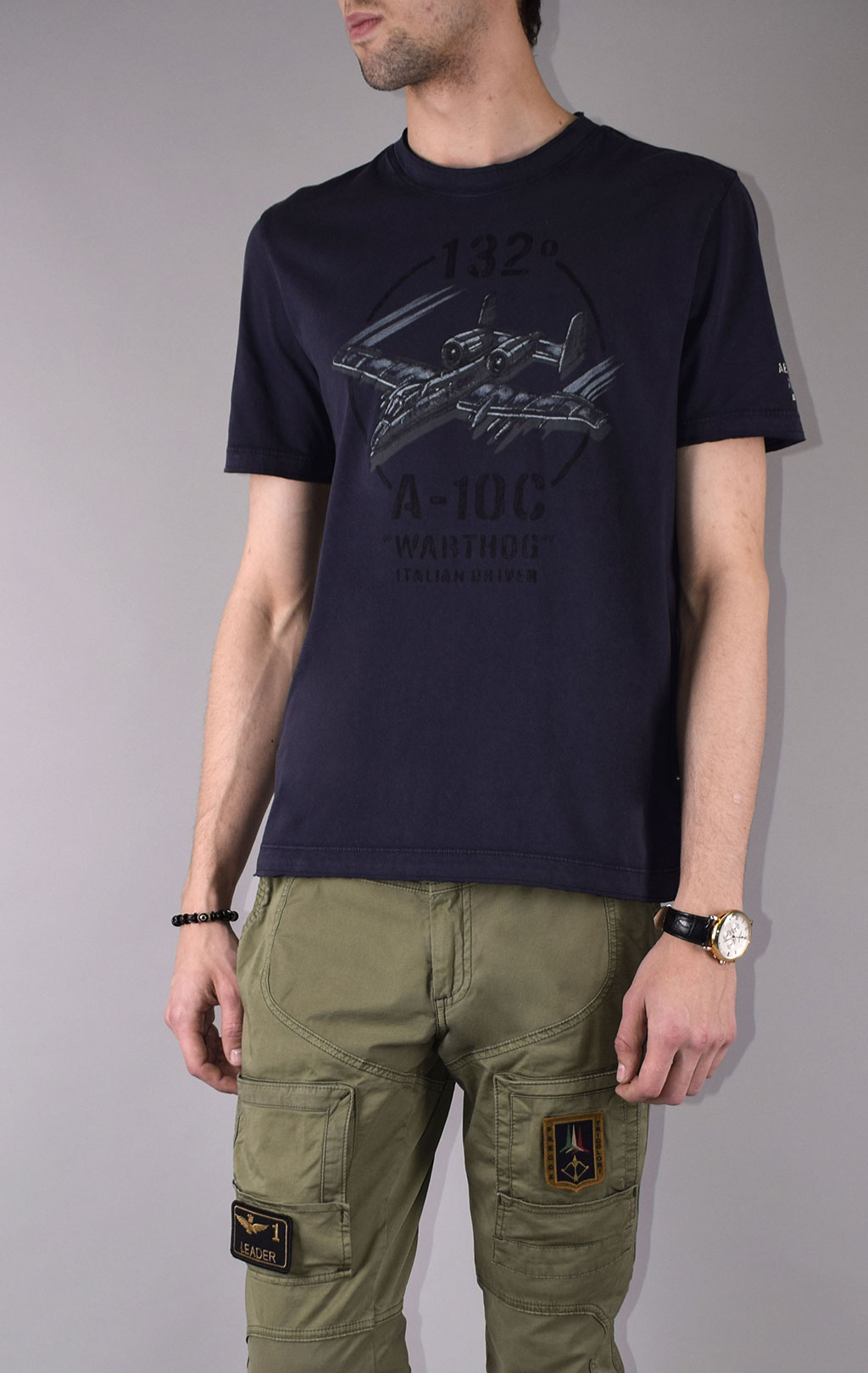 Футболка AERONAUTICA MILITARE SS 20/IN blue navy (TS 1601) 